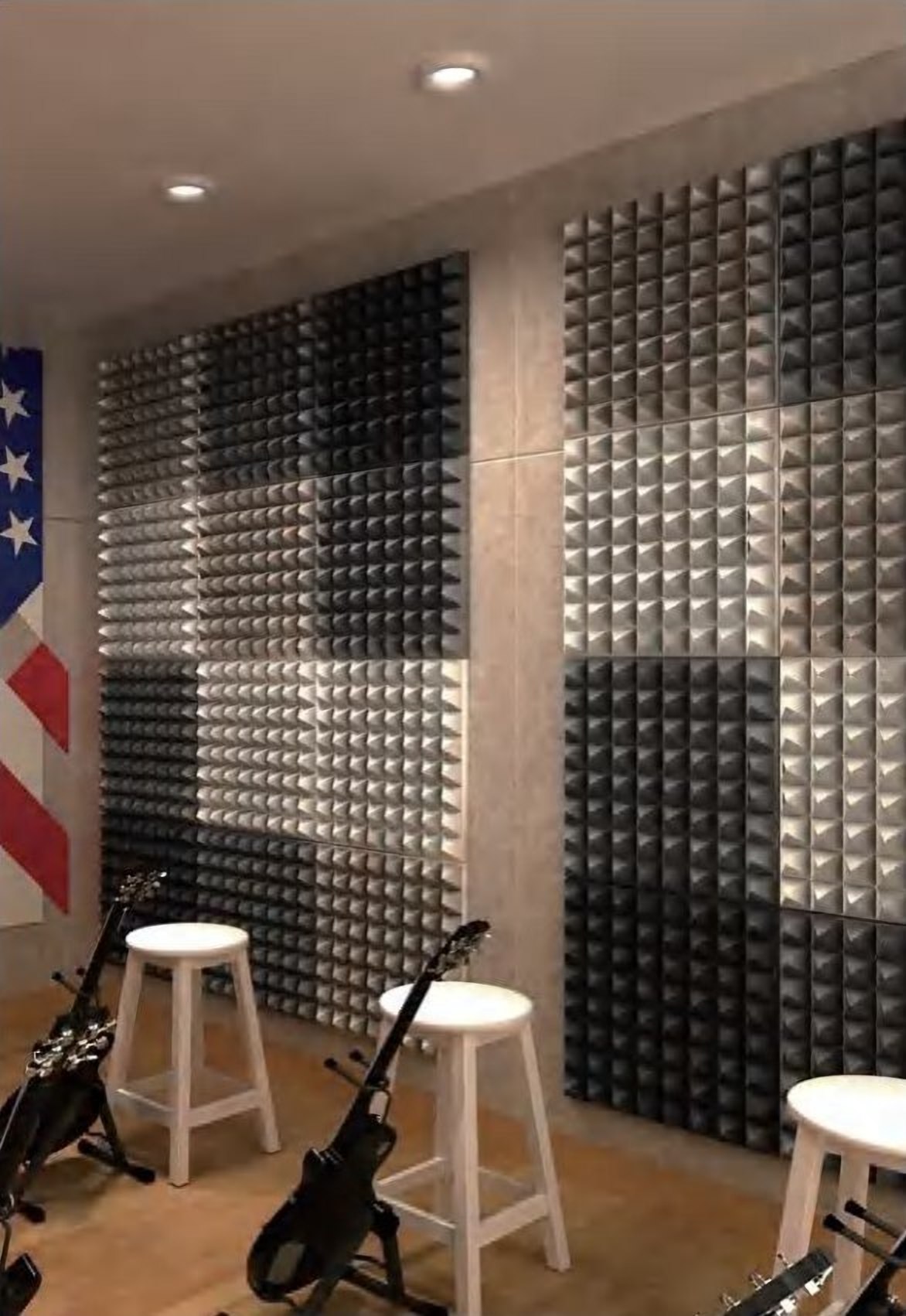 Pyramid acoustic panel