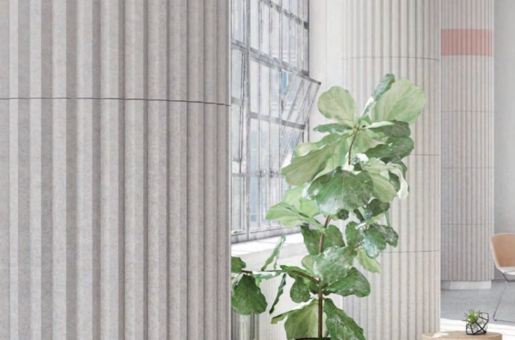 3D U-Channel acoustic panel